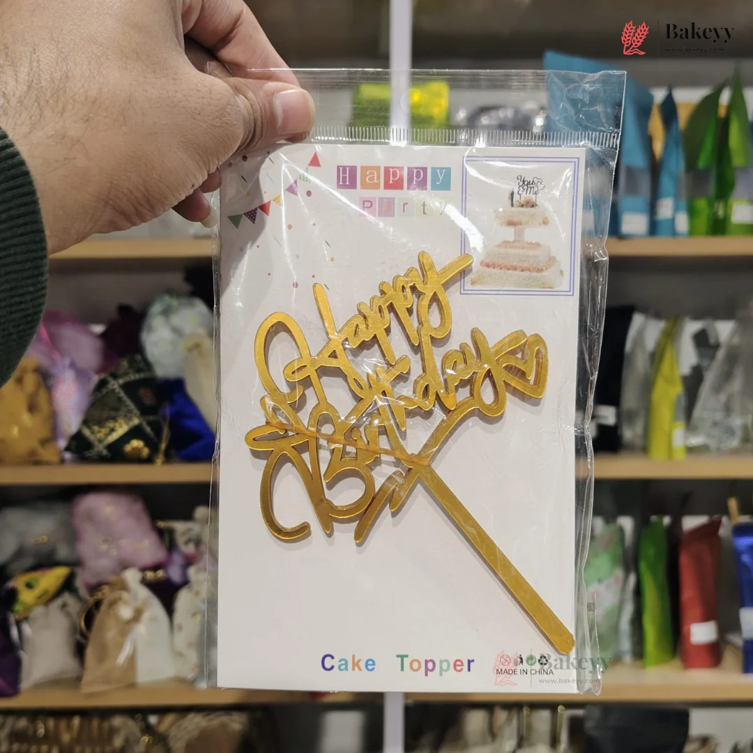 6 Inch Acrylic Cake Topper | Decorative Cake Topper for Celebrations | 10 Pieces Per Pack | Pack of 1 - Image 4