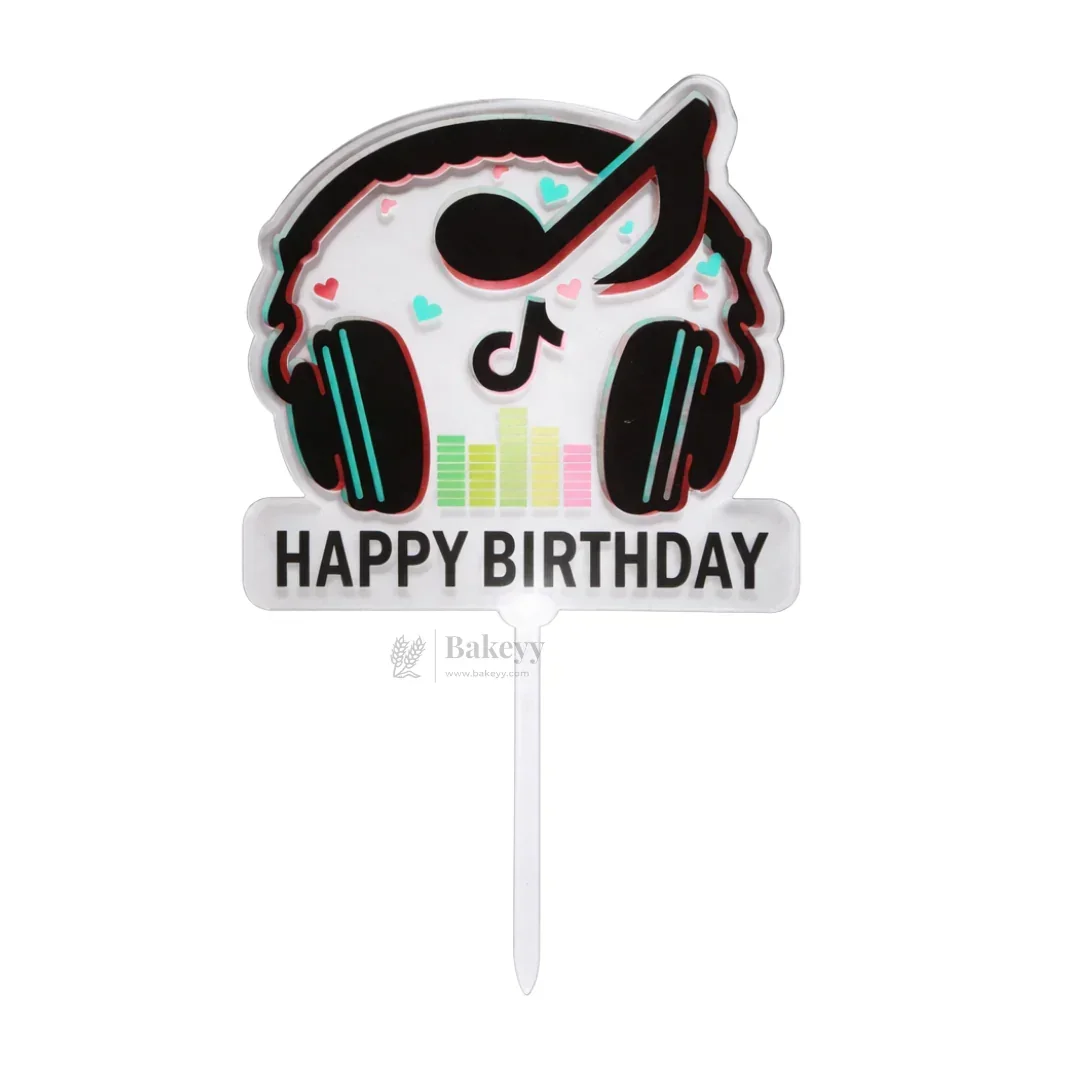6 inch | Unicorn & Happy Birthday Cake Topper for Kids | Cute Cartoon Birthday Cake Decoration | pack of 5 - Image 6