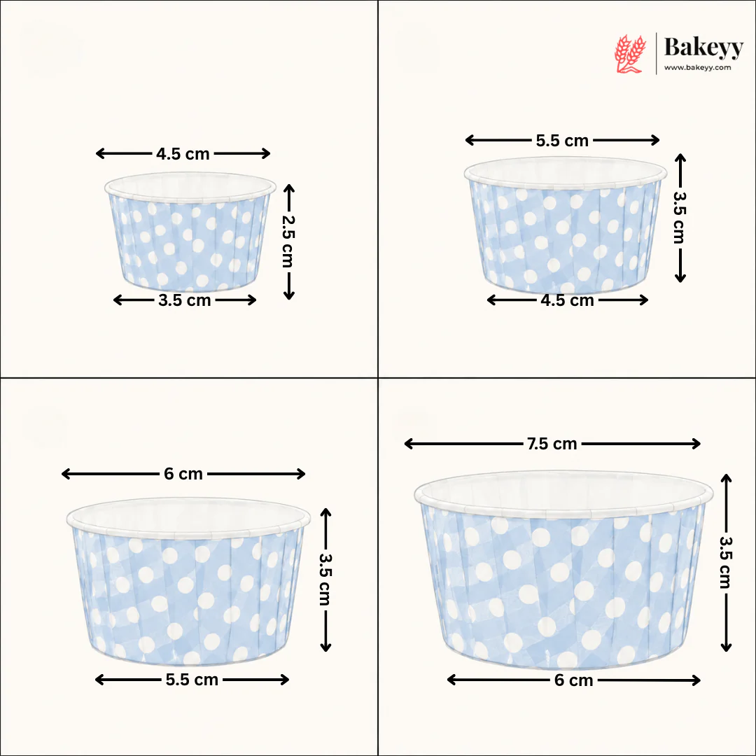 Polka Dot Muffin Cup | Curl Edge | Cupcake Liner | Pack of 100 - Image 2
