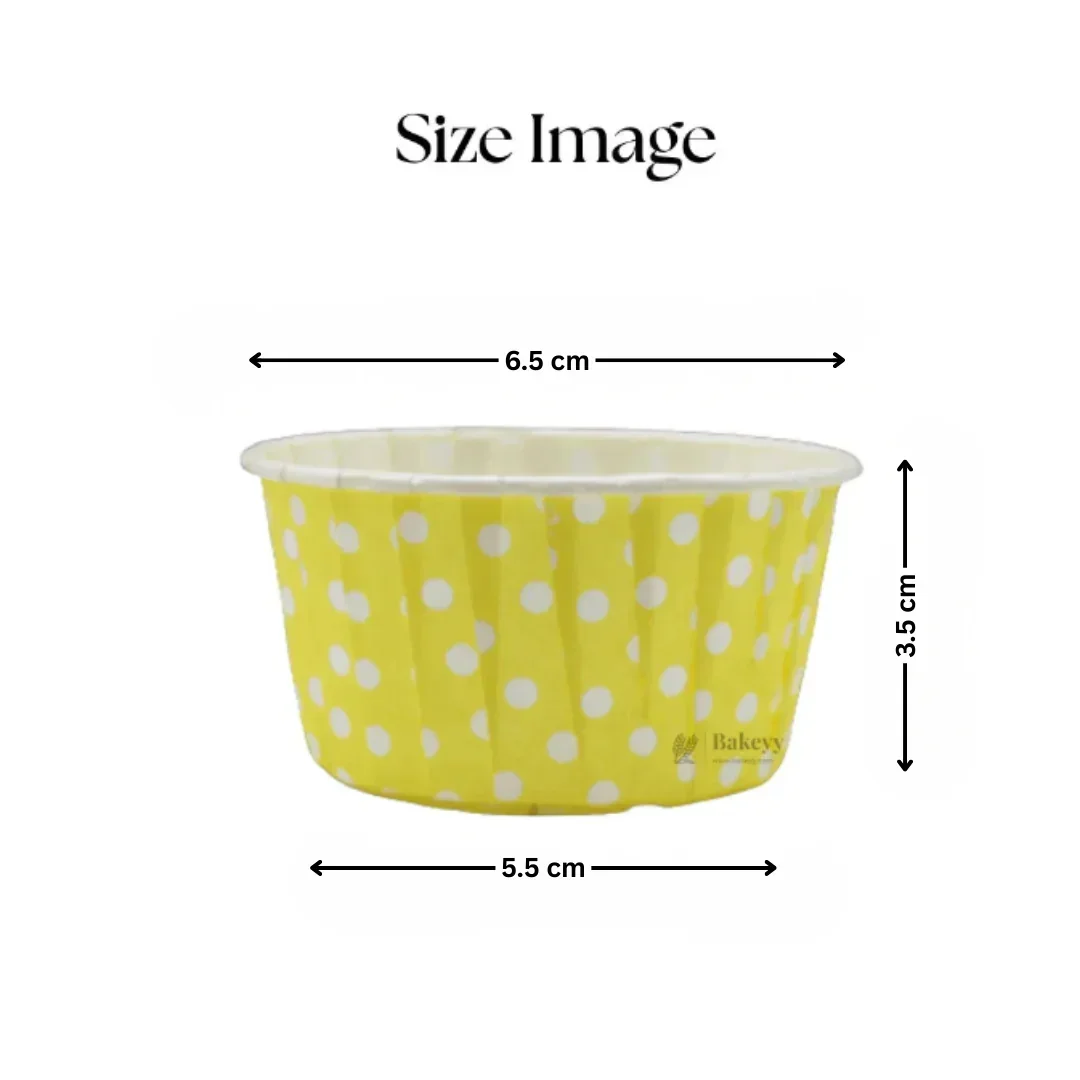 Polka Dot Muffin Cup | Curl Edge | Cupcake Liner | Pack of 100 - Image 5