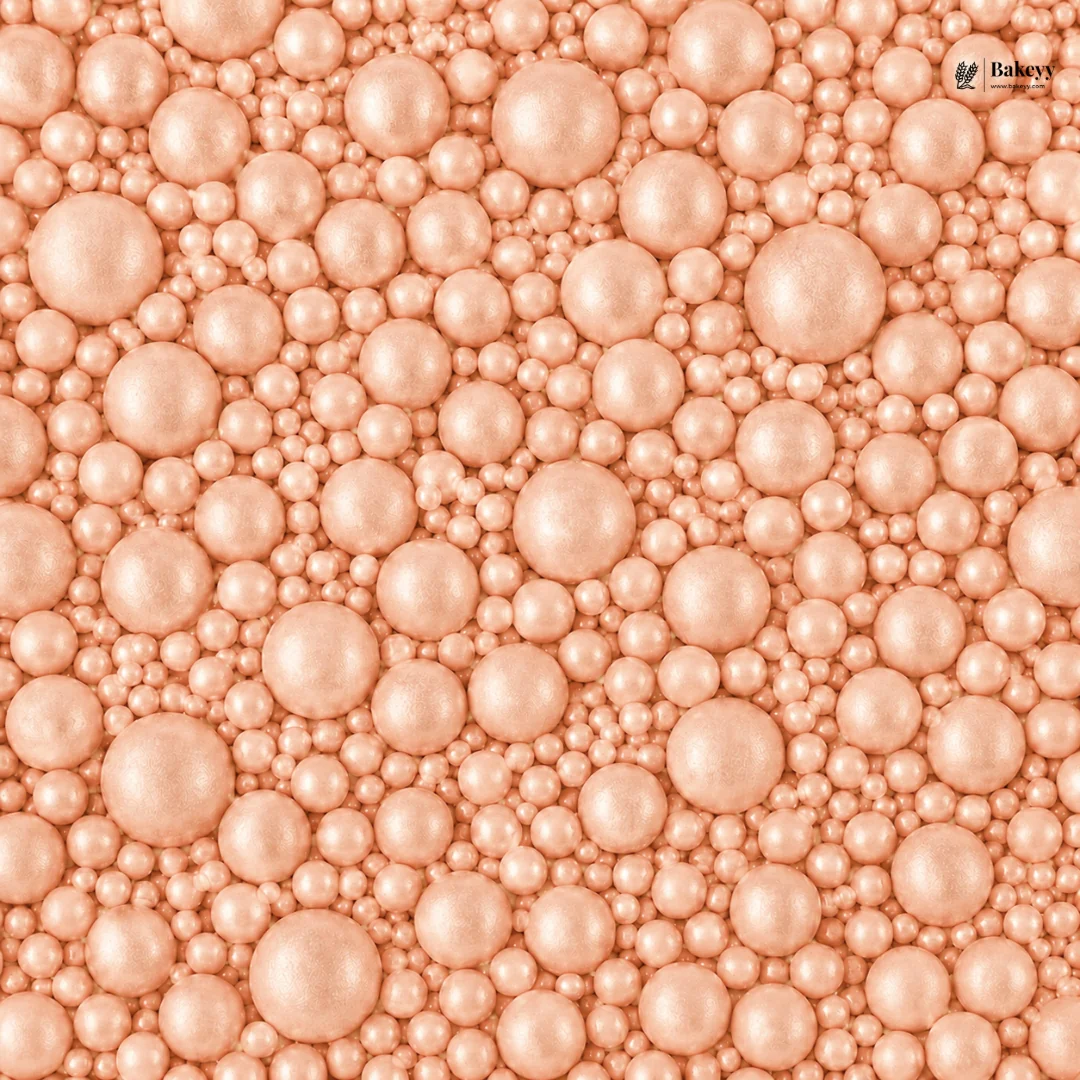 7 Size Mix Round Sugar Confetti Pearls | Edible Metallic Cake Sprinkles | 1 Kg | Pack of 1 - Image 8