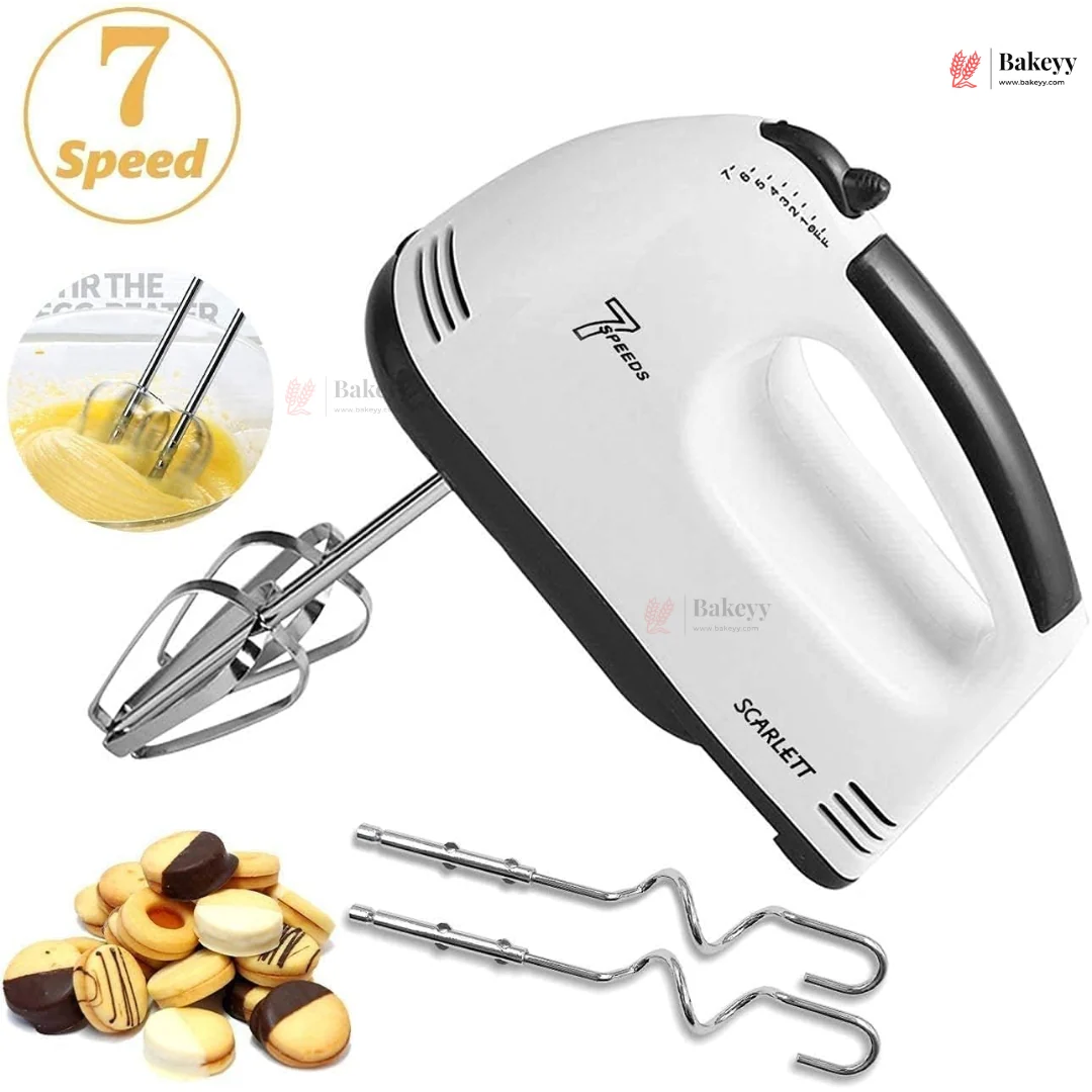 7-Speed Electric Hand Mixer | 260W Cake Mixer & Egg Beater | Model DH133-1 | Pack of 1 - Image 3