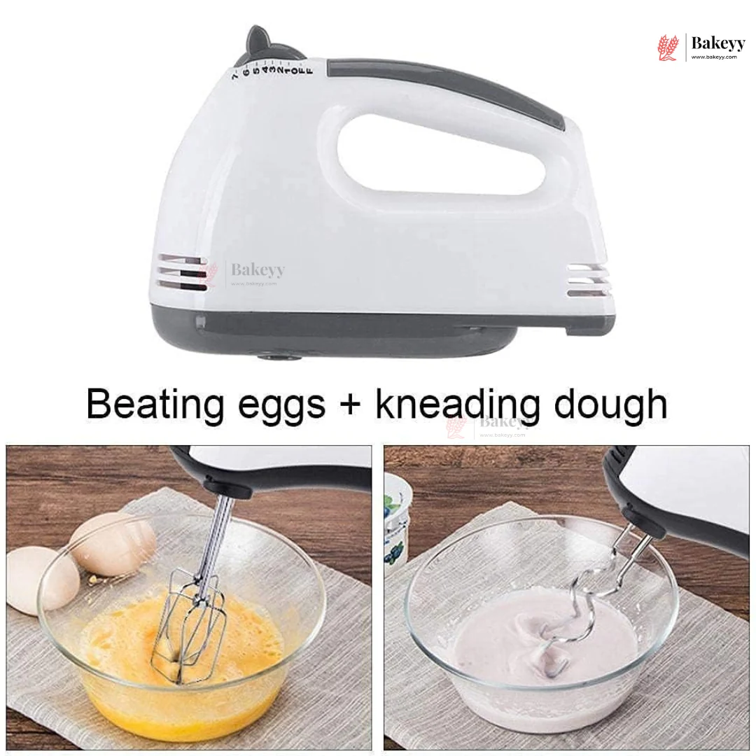 7-Speed Electric Hand Mixer | 260W Cake Mixer & Egg Beater | Model DH133-1 | Pack of 1 - Image 4