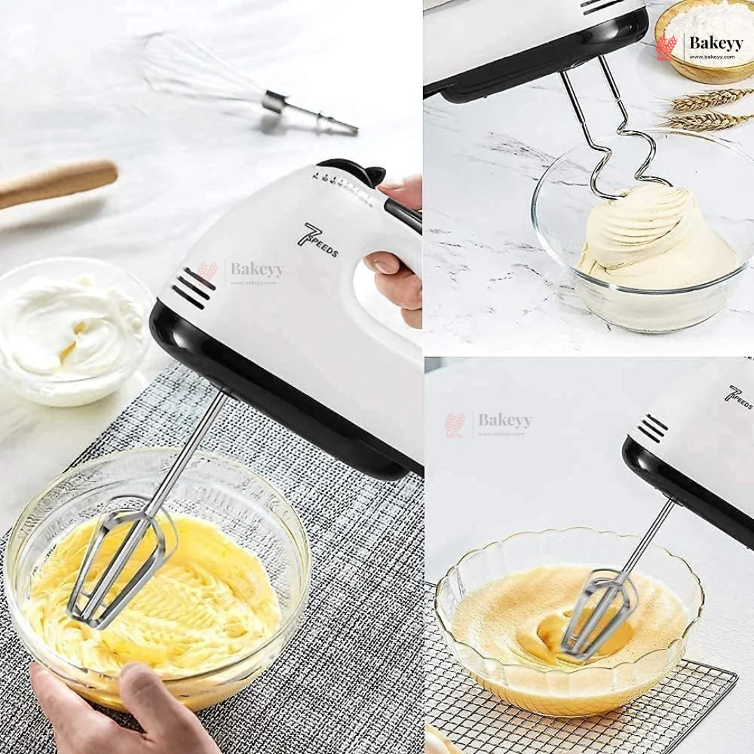 7-Speed Electric Hand Mixer | 260W Cake Mixer & Egg Beater | Model DH133-1 | Pack of 1 - Image 6