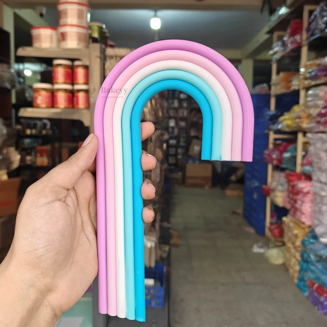 Rainbow Arch Cake Topper | Rainbow Shape Cake Decor | 1 Piece - Image 13