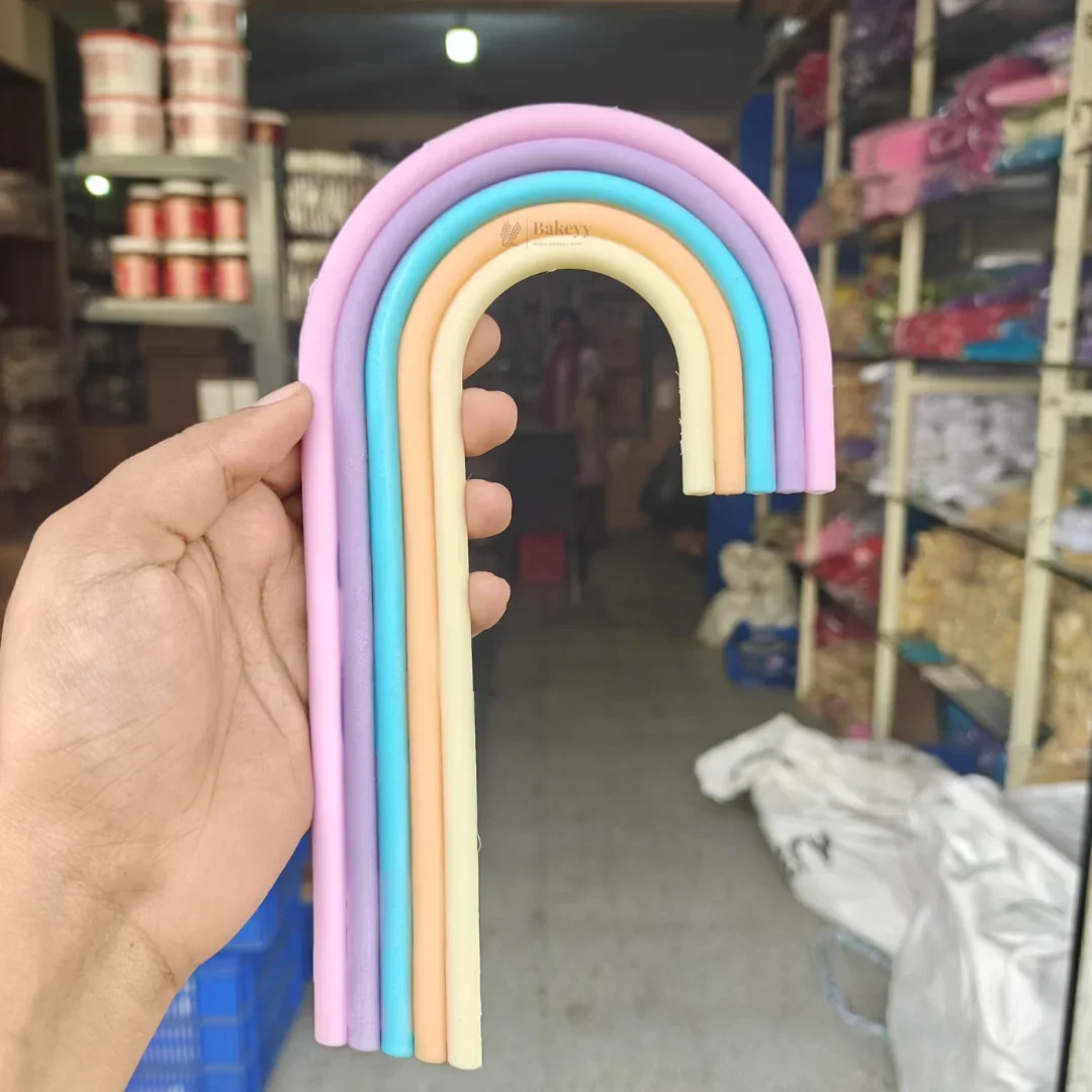 Rainbow Arch Cake Topper | Rainbow Shape Cake Decor | 1 Piece - Image 6