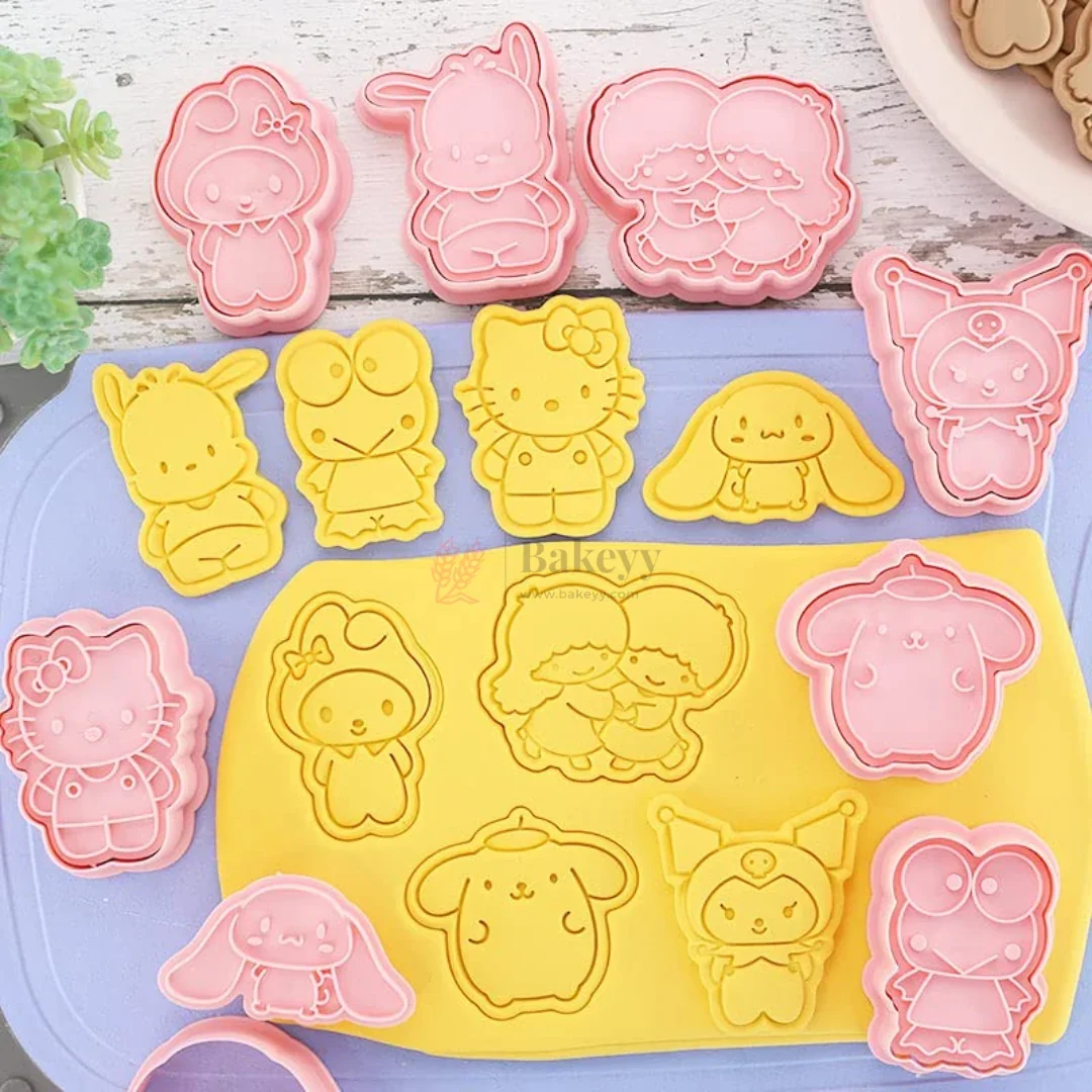 Cartoon Theme Cookie Cutter & Embosser Set | 8 Piece | Pack of 1 - Image 4