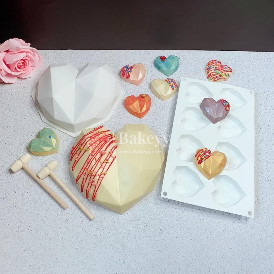 8 Cavity | Heart Silicone Chocolate Mould | Chocolate Making and Shaping Mould | Pack of 1 - Image 5