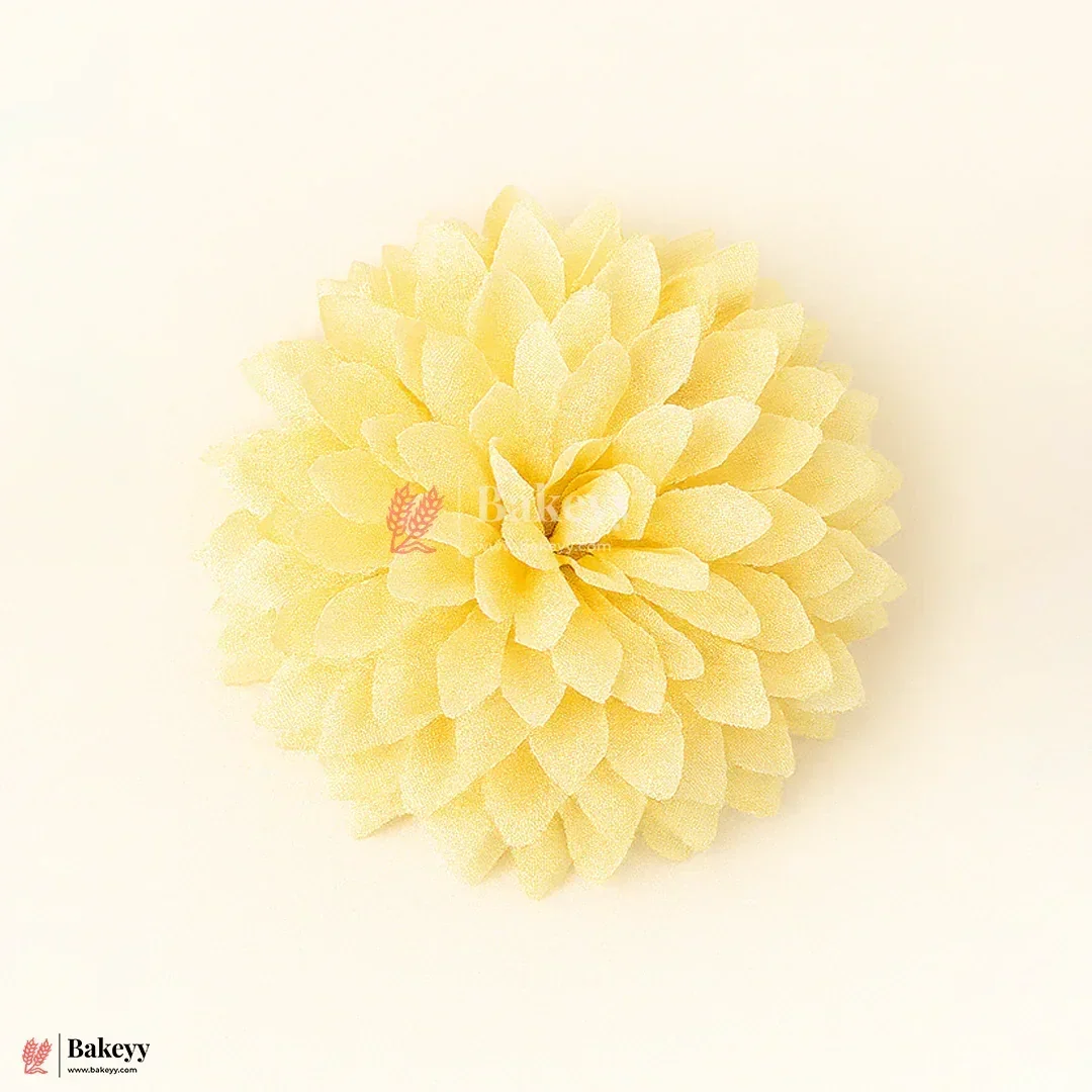 8cm - Artificial Dahlia Flower Without Stem | Pack of 10 - Image 3