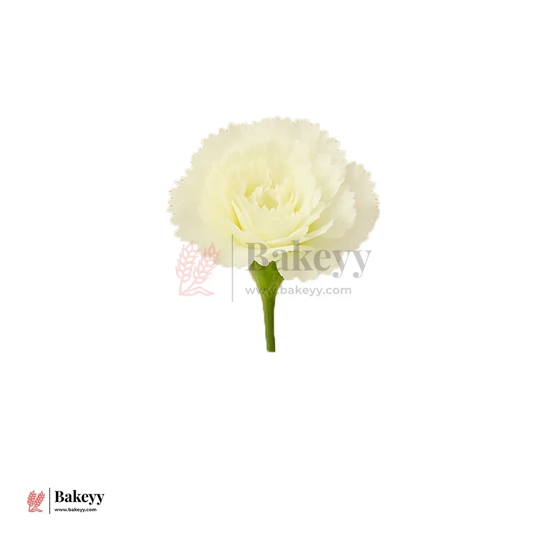 8cm - Lorvox Carnation Artificial Flowers Without Stem |Pack of 10 - Image 4