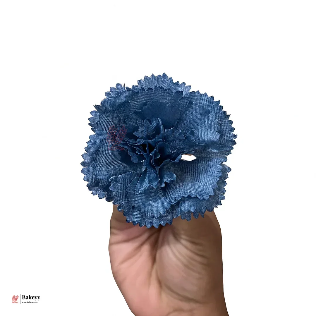 8cm - Lorvox Carnation Artificial Flowers Without Stem |Pack of 10 - Image 6