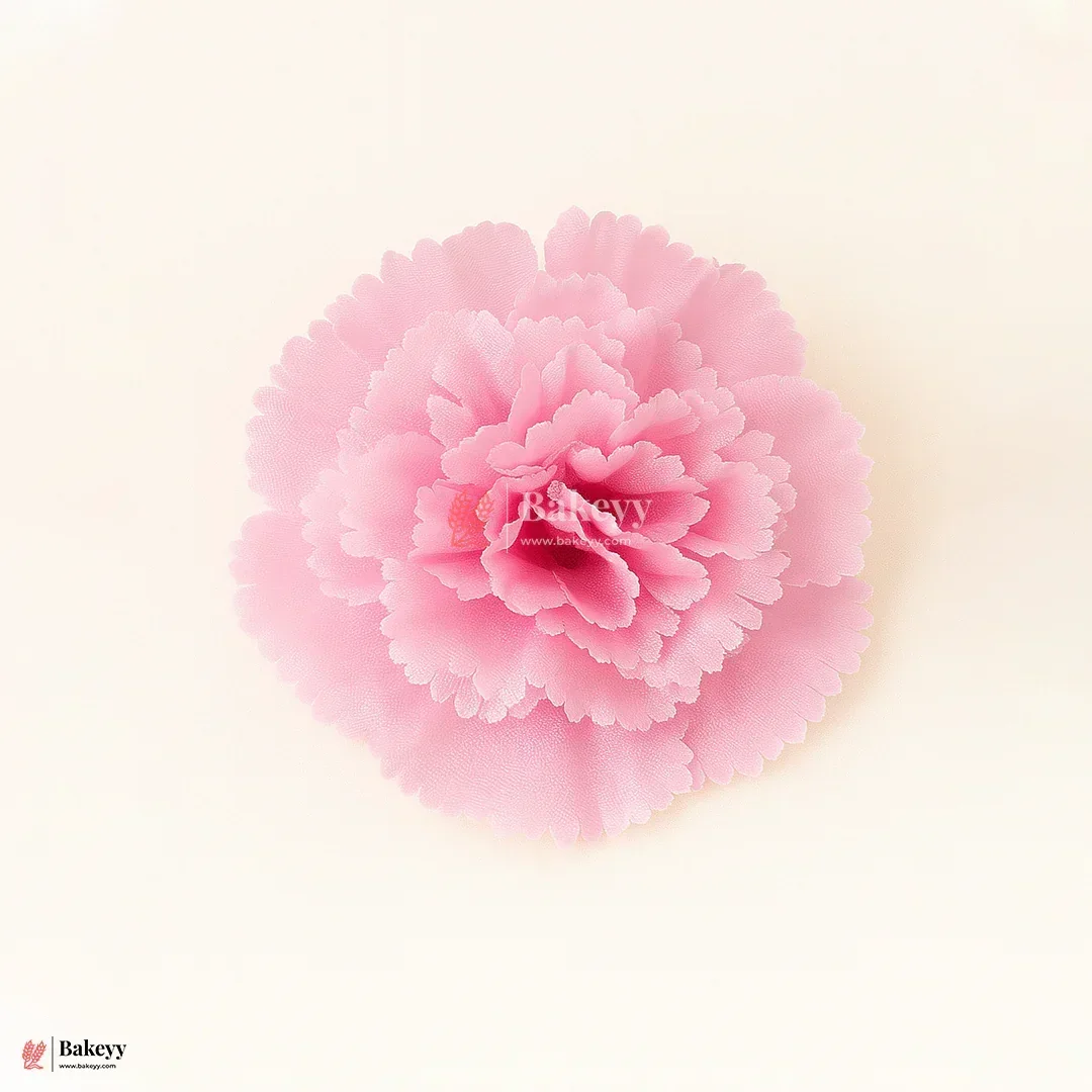 8cm - Lorvox Carnation Artificial Flowers Without Stem |Pack of 10 - Image 8