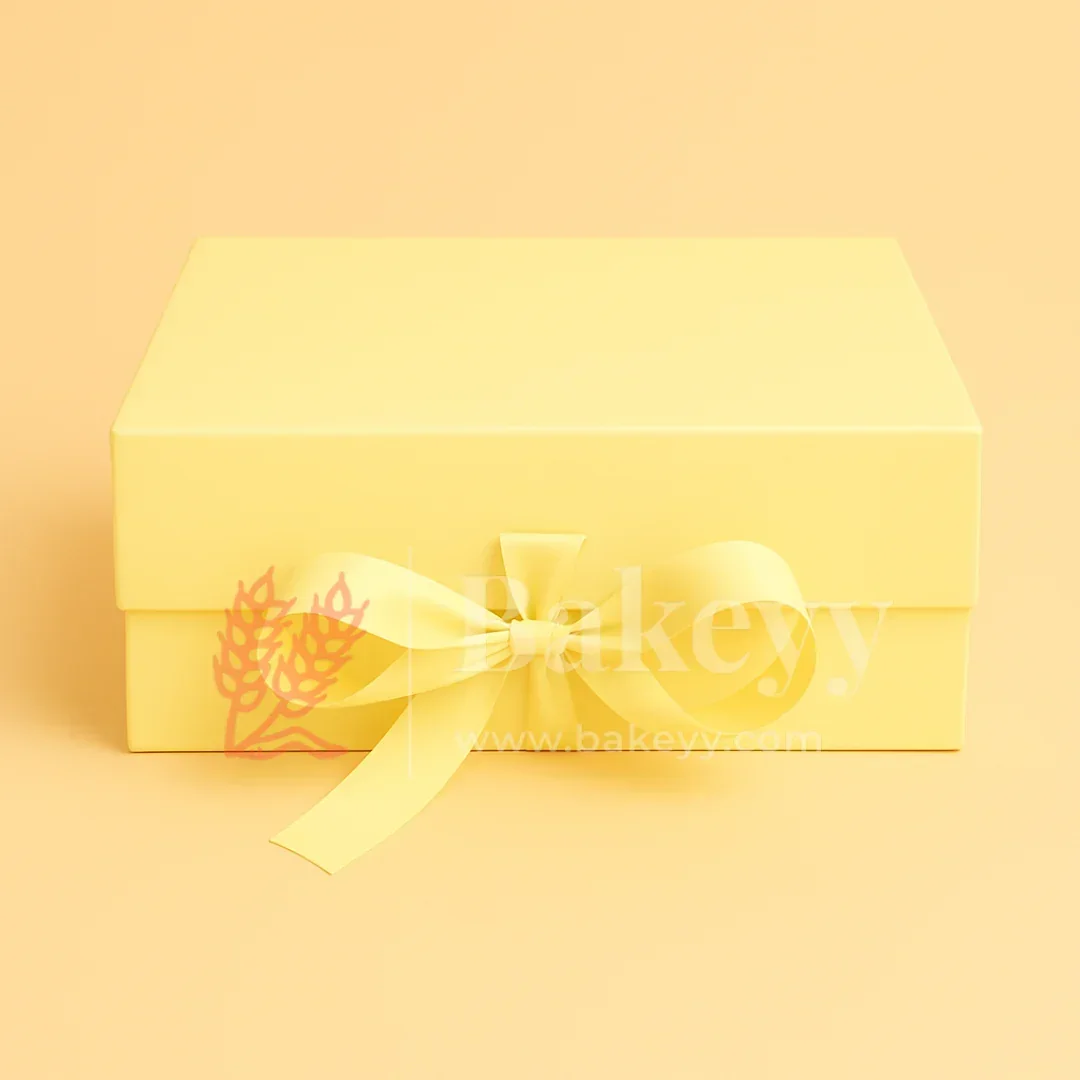8x8x4 Inch | Light Yellow Collapsible Hamper Box | 1 Piece - Image 3