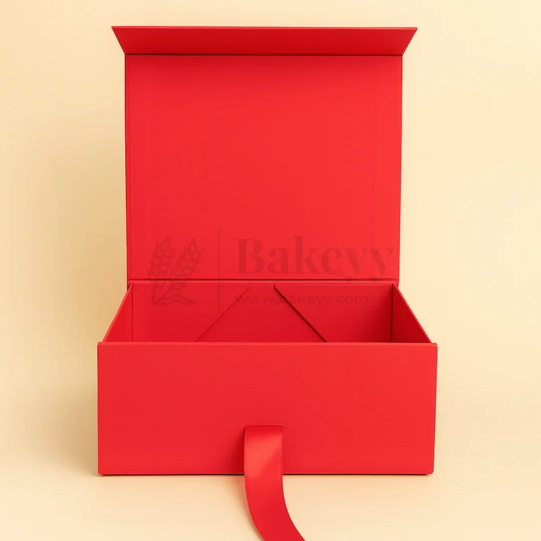 8x8x4 Inch Red Collapsible Hamper Box| 1 Piece - Image 3