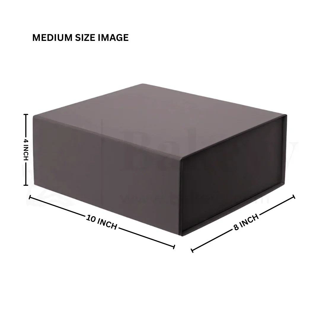 Premium Peach Colour Collapsible Magnetic Lid Gift Box - Pack of 1 - Image 9