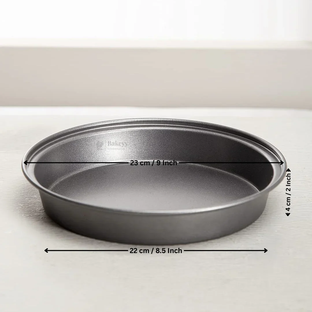 9 Inch Pizza Pan | Round Baking Tray for Pizza, Breads & Desserts | Pack of 1 - Image 2