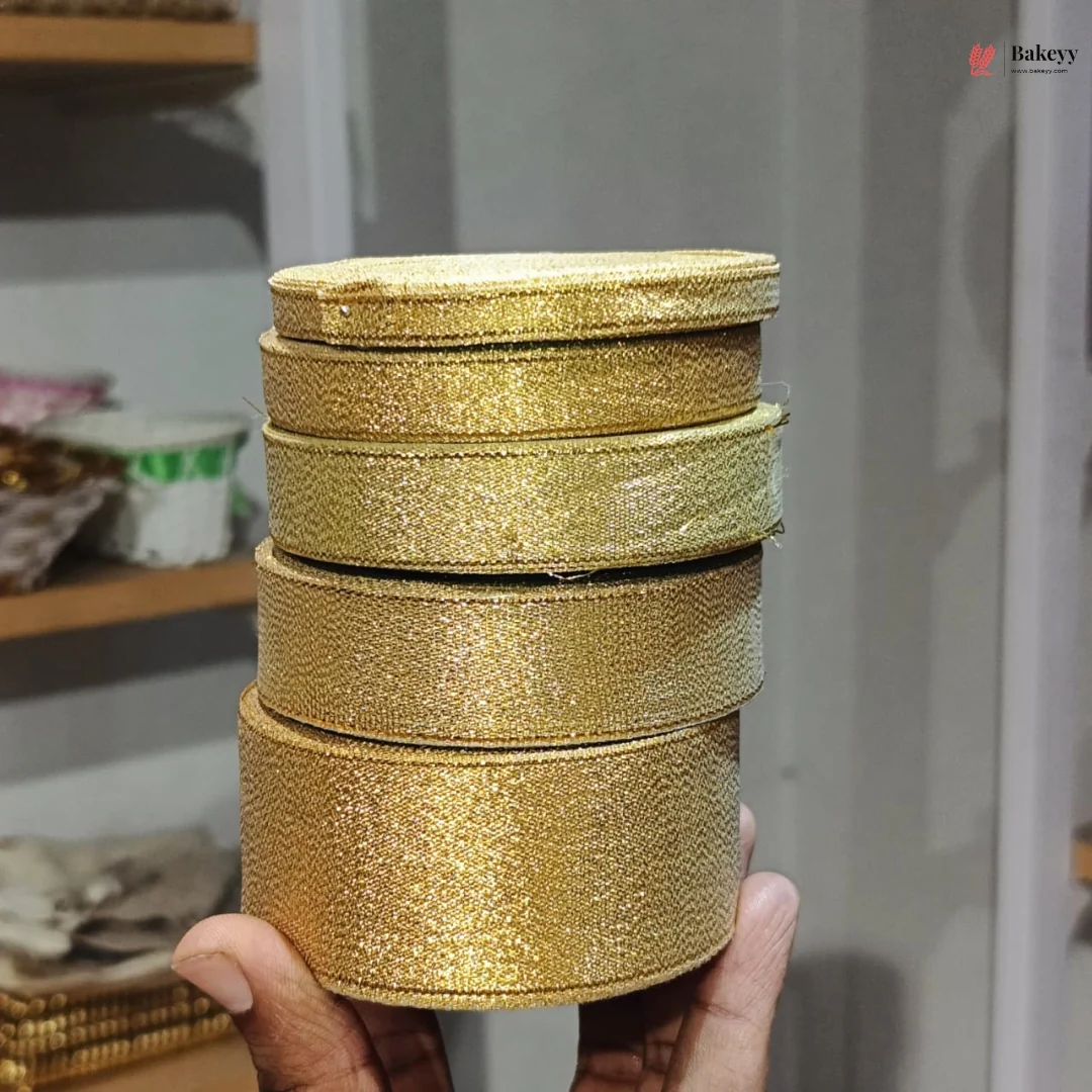 9 Meter | Shimmer Lace Ribbon Roll | Multiple Width Options Available | Pack of 1 - Image 3
