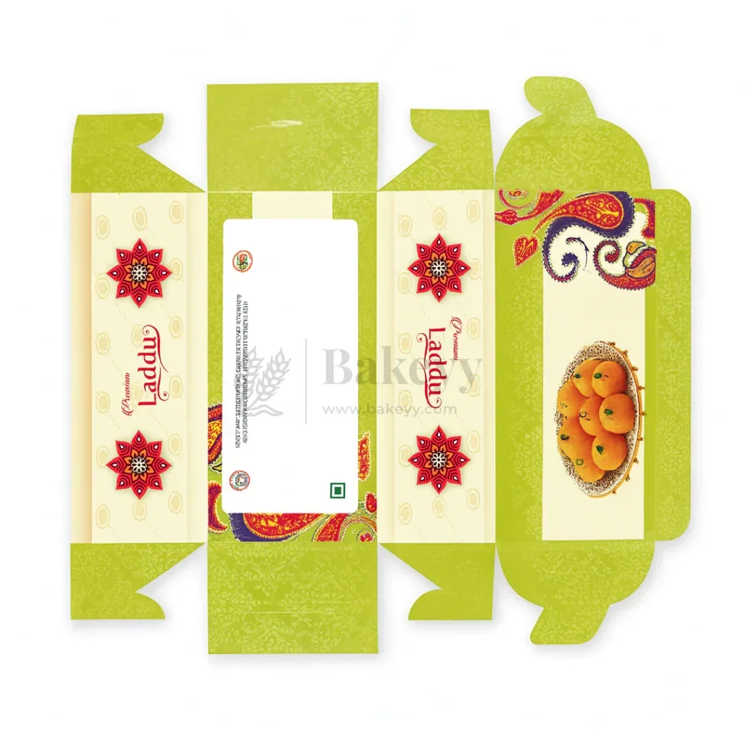 9x4.5x3.5 cm | 2 Ladoo sweet box | ITC Back | Pack of 100 - Image 4
