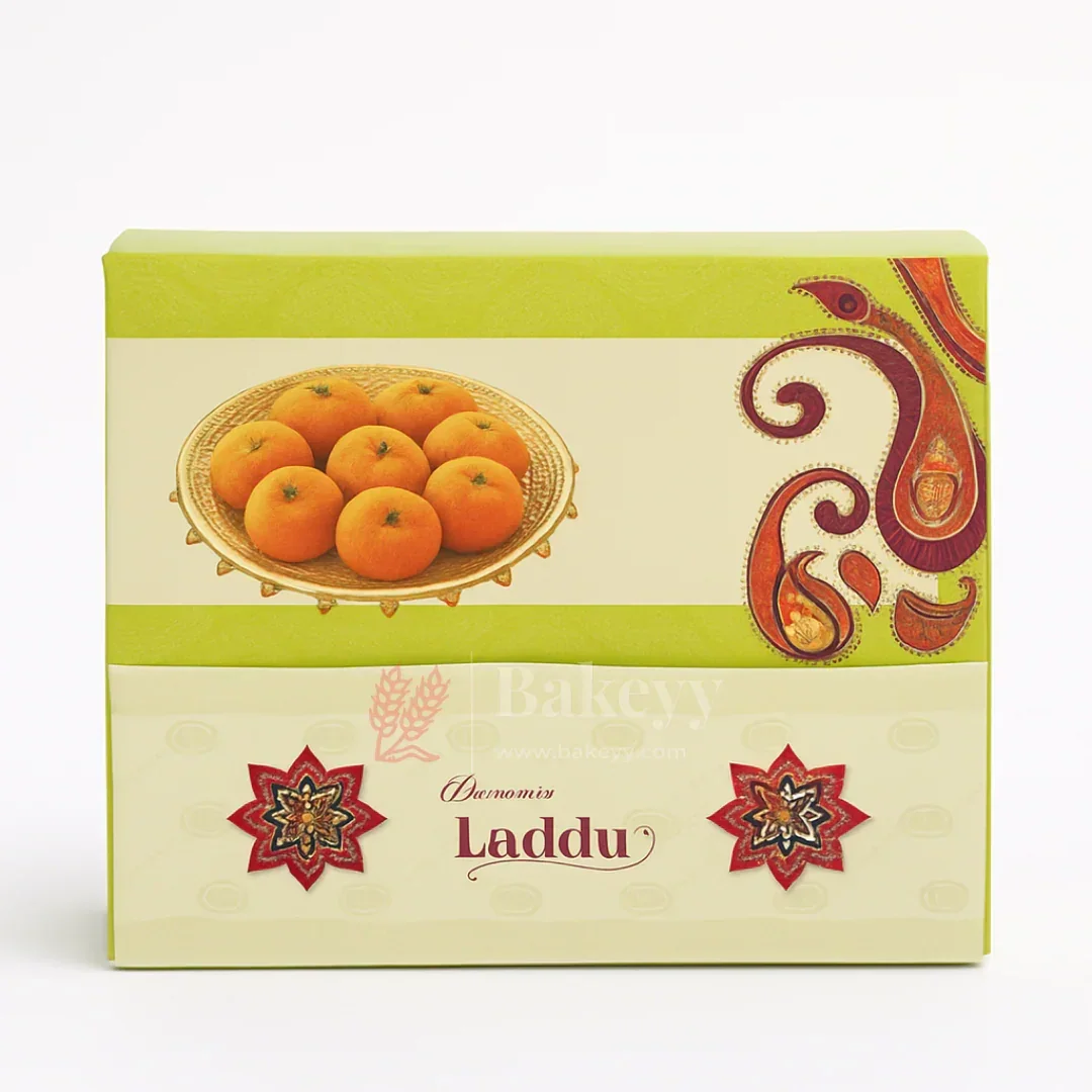 9x4.5x3.5 cm | 2 Ladoo sweet box | ITC Back | Pack of 100 - Image 5