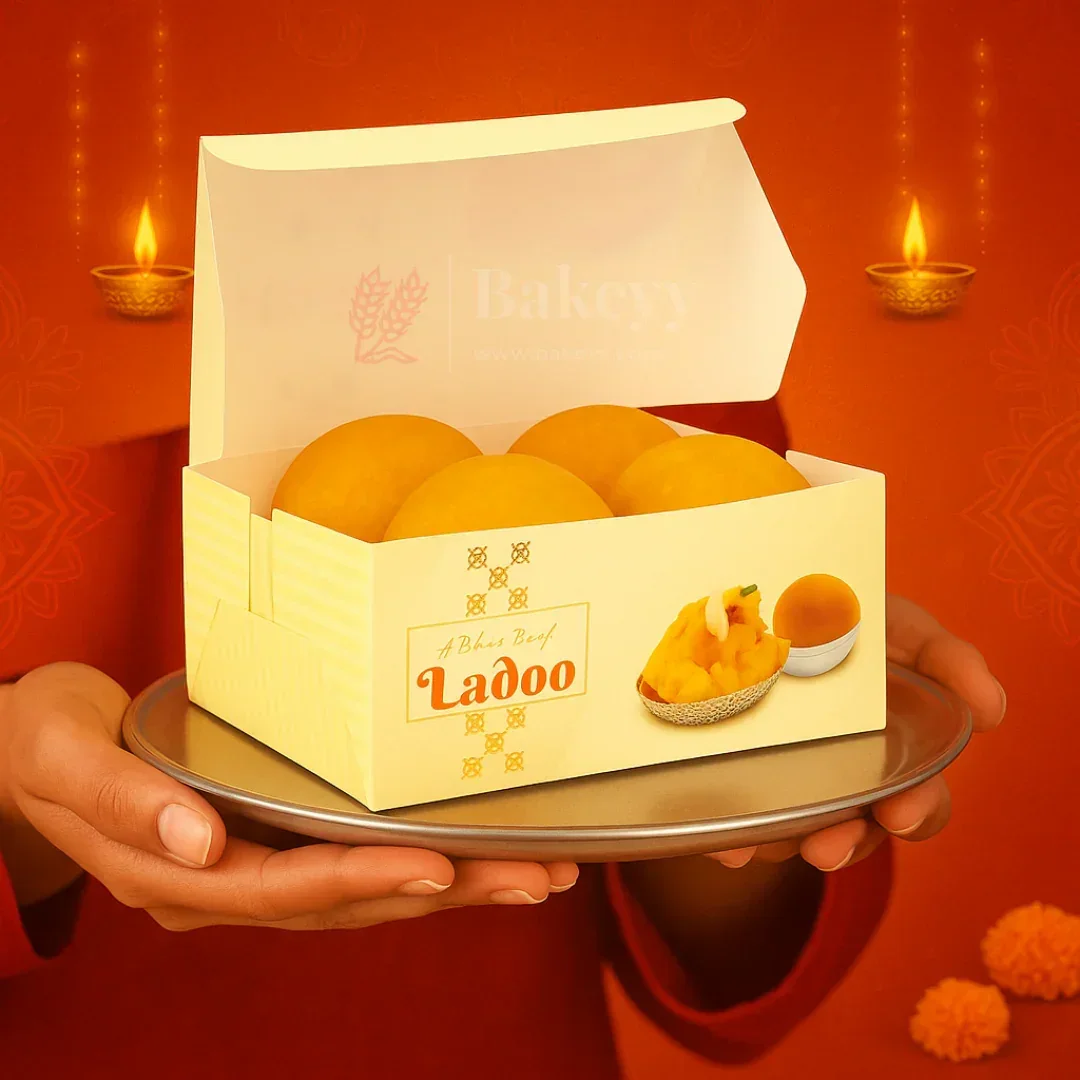 9x9x4 cm | 4 Ladoo sweet box | ITC Back | Pack of 100 - Image 4