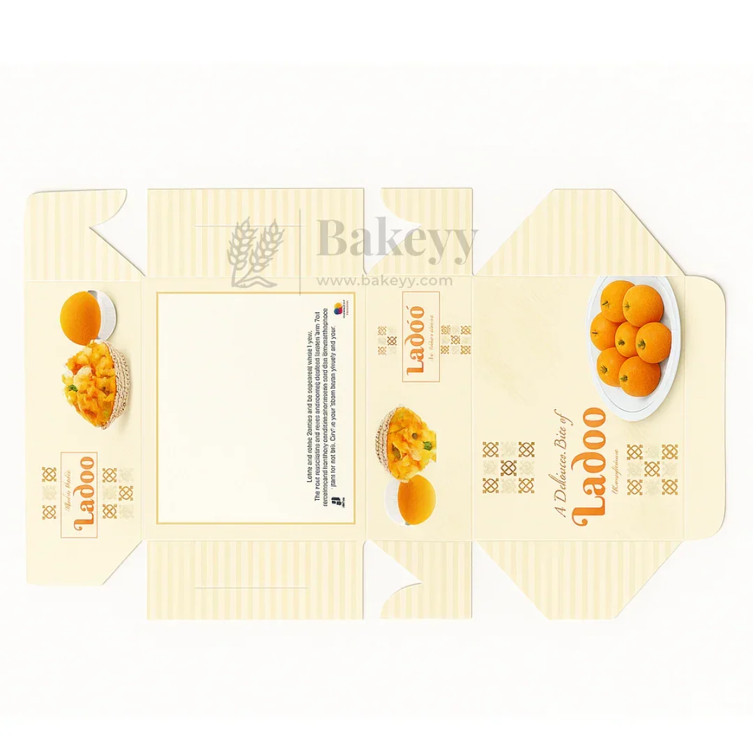 9x9x4 cm | 4 Ladoo sweet box | ITC Back | Pack of 100 - Image 6