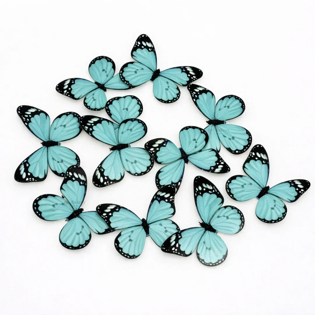 3D Black-Edged - Pastel Inside Print Butterfly Cake Toppers | Elegant Decoration for Cakes, Cupcakes & Desserts | Multiple Color Options Available | Pack of 1 - Image 11