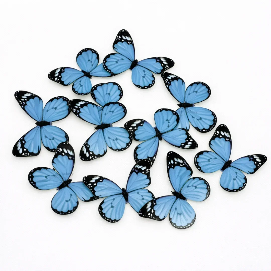 3D Black-Edged - Pastel Inside Print Butterfly Cake Toppers | Elegant Decoration for Cakes, Cupcakes & Desserts | Multiple Color Options Available | Pack of 1 - Image 12