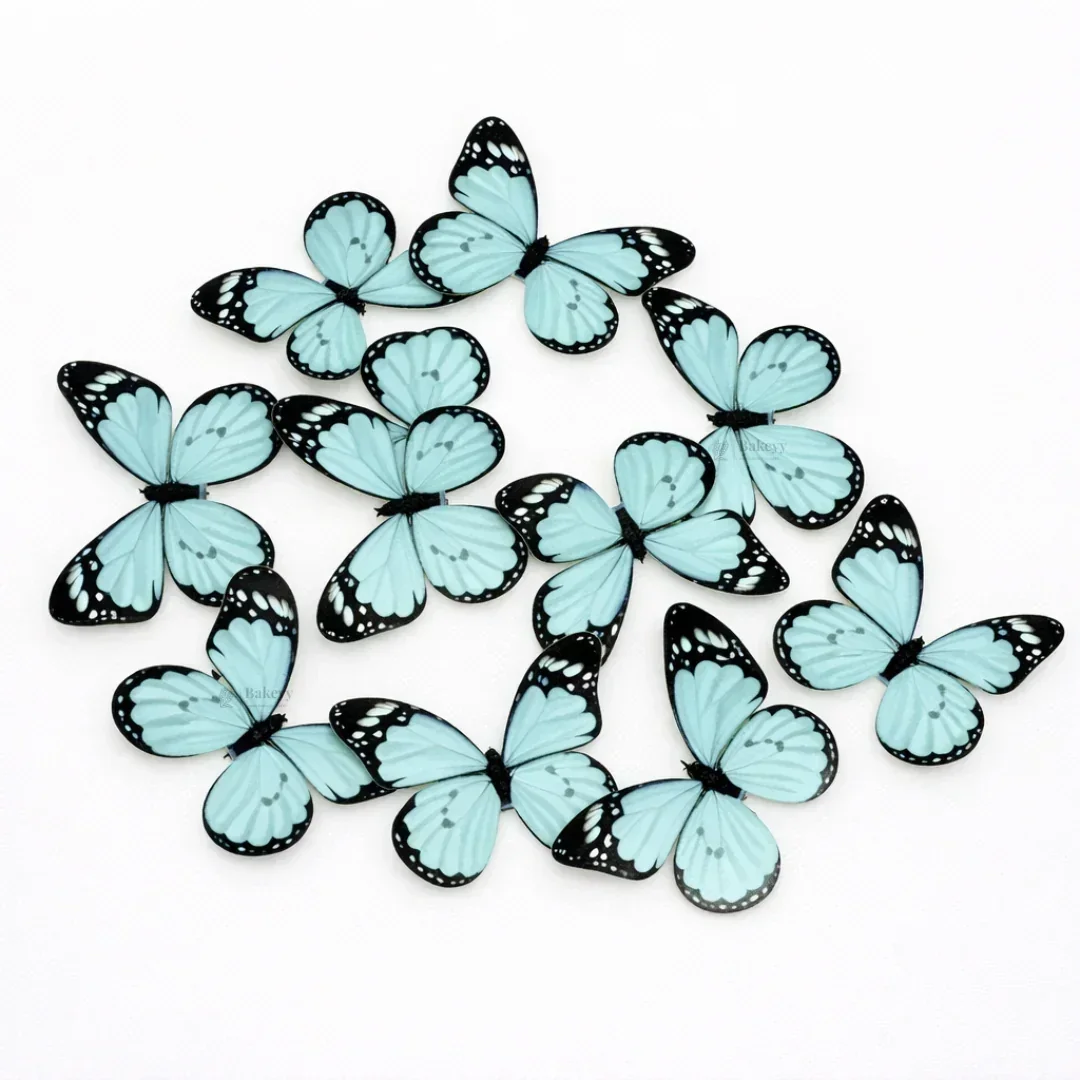 3D Black-Edged - Pastel Inside Print Butterfly Cake Toppers | Elegant Decoration for Cakes, Cupcakes & Desserts | Multiple Color Options Available | Pack of 1 - Image 14