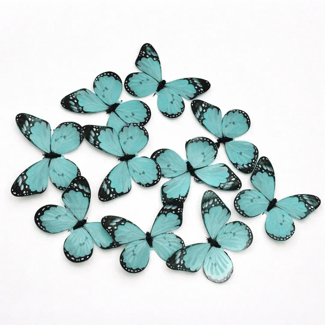 3D Black-Edged - Pastel Inside Print Butterfly Cake Toppers | Elegant Decoration for Cakes, Cupcakes & Desserts | Multiple Color Options Available | Pack of 1 - Image 15