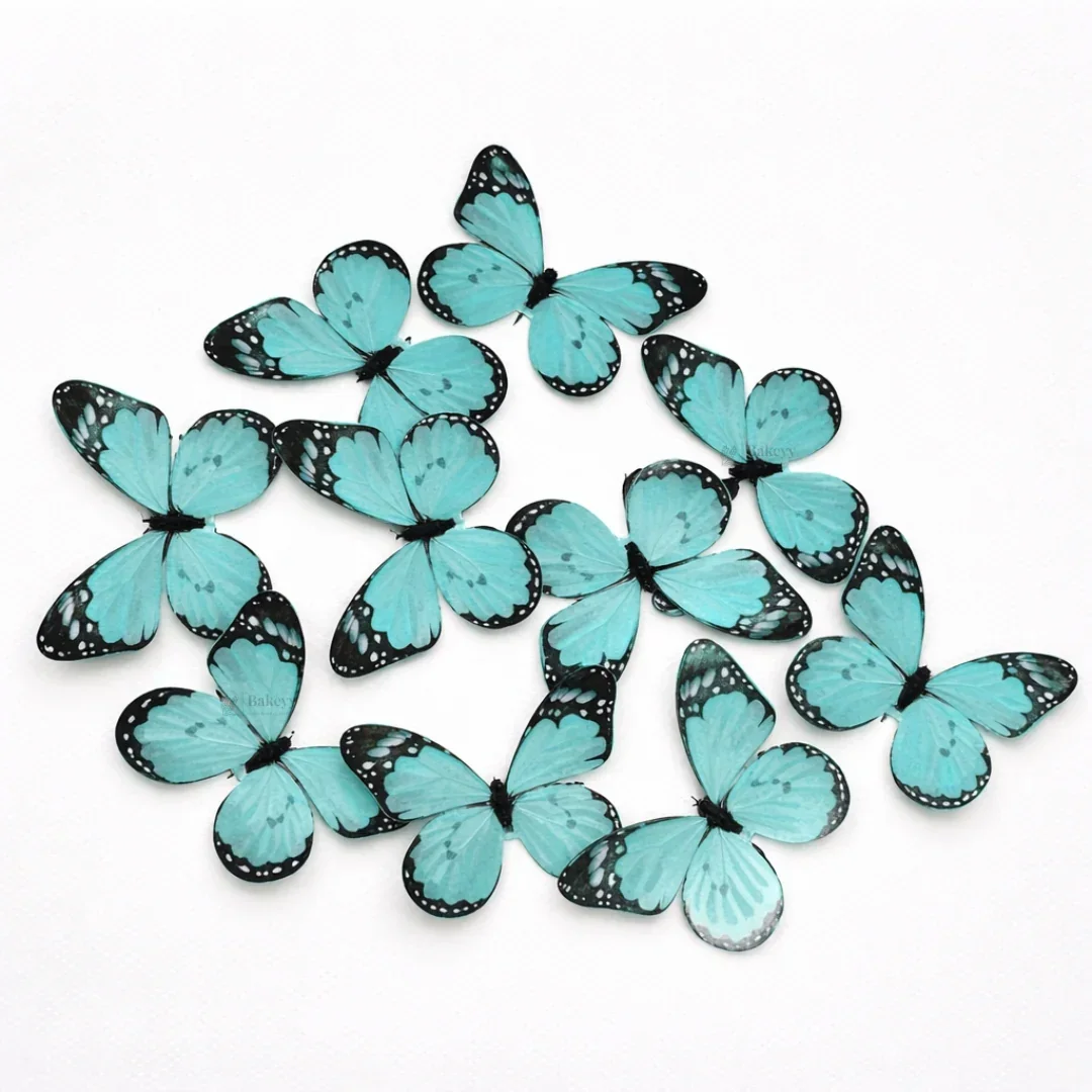 3D Black-Edged - Pastel Inside Print Butterfly Cake Toppers | Elegant Decoration for Cakes, Cupcakes & Desserts | Multiple Color Options Available | Pack of 1 - Image 7