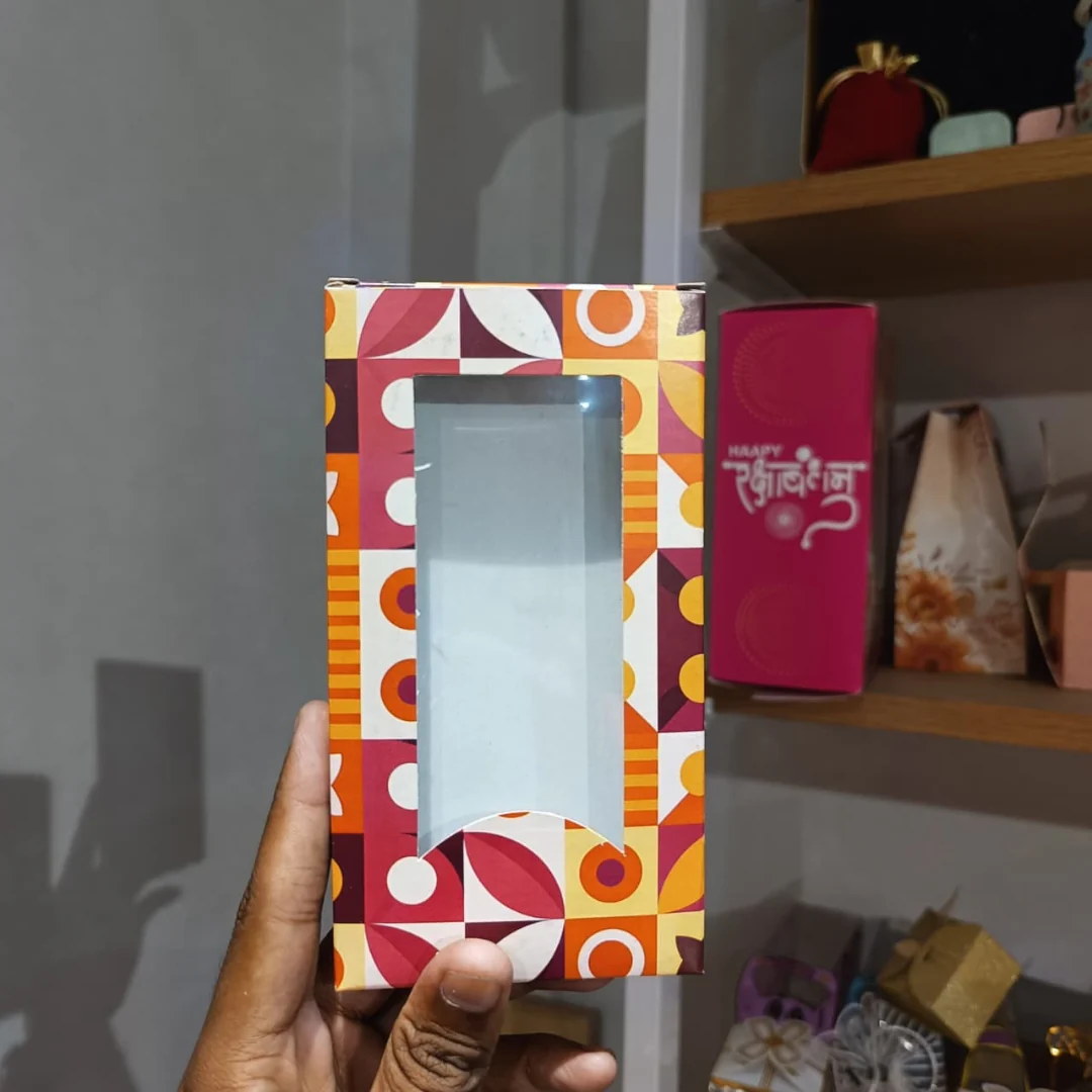 Abstract Print Colorful Chocolate Box | Window Bar Chocolate Box | 3 Designs Available | Pack of 10 - Image 7