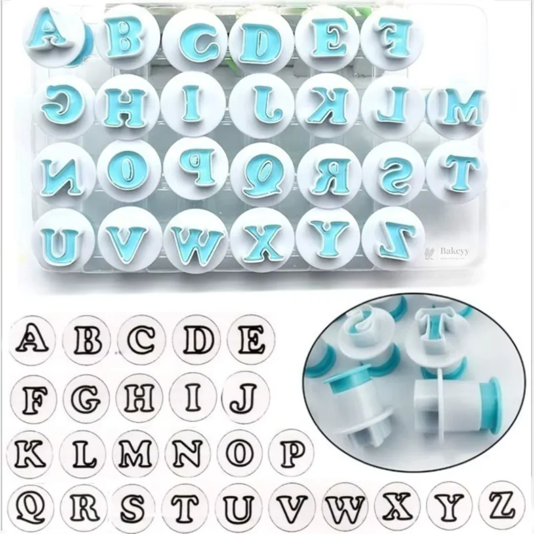 Alphabet & Number Fondant Cutter Set | Plunger Style Cutter | Pack of 1 - Image 10