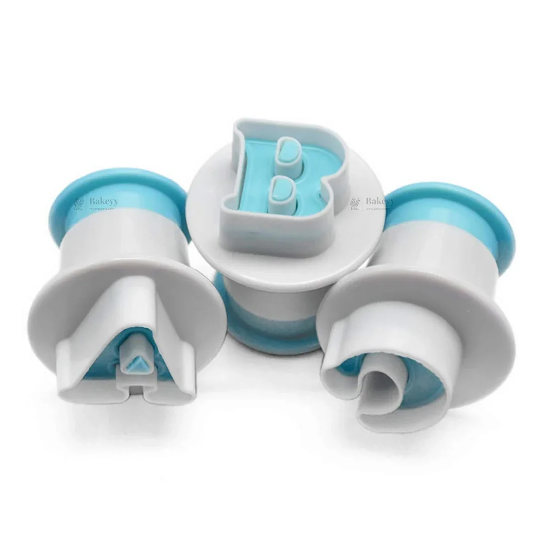 Alphabet & Number Fondant Cutter Set | Plunger Style Cutter | Pack of 1 - Image 3