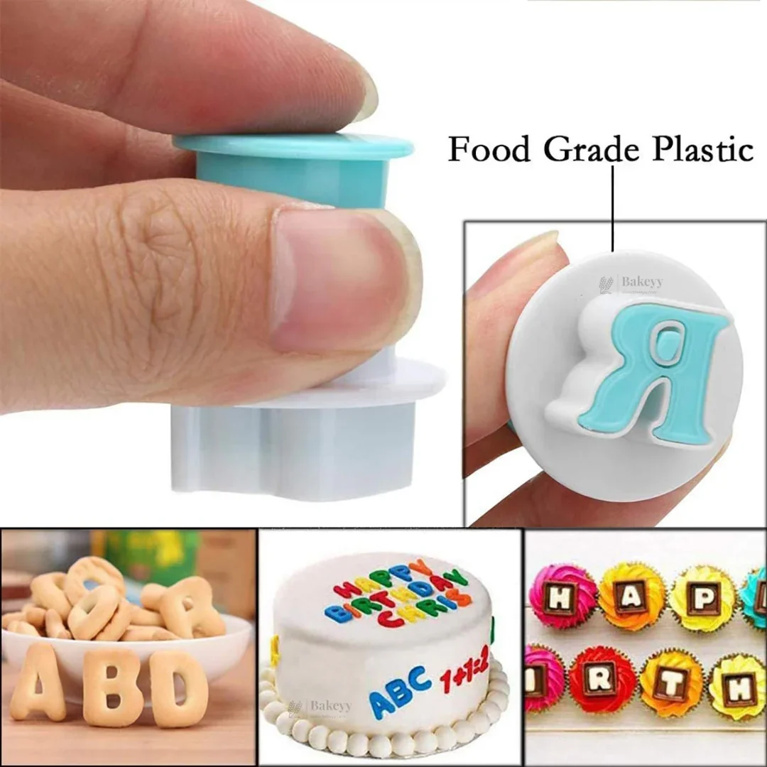 Alphabet & Number Fondant Cutter Set | Plunger Style Cutter | Pack of 1 - Image 5