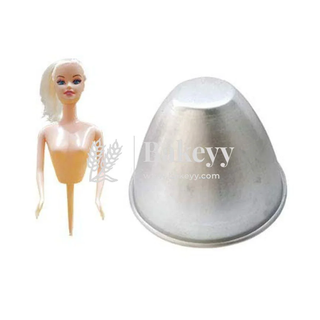 Aluminum Doll Dress Shape Cake Mould | 1 Piece - Image 3