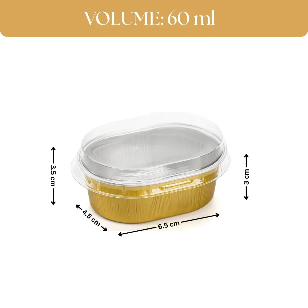 Aluminum Foil Baking Containers with Transparent Lid | Rectangle Tins | Bake N Serve | Pack of 100 - Image 3