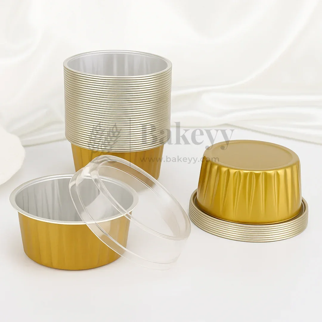 Aluminum Foil Baking Containers with Transparent Lid | Round Tins | Bake N Serve | Pack of 100 - Image 13