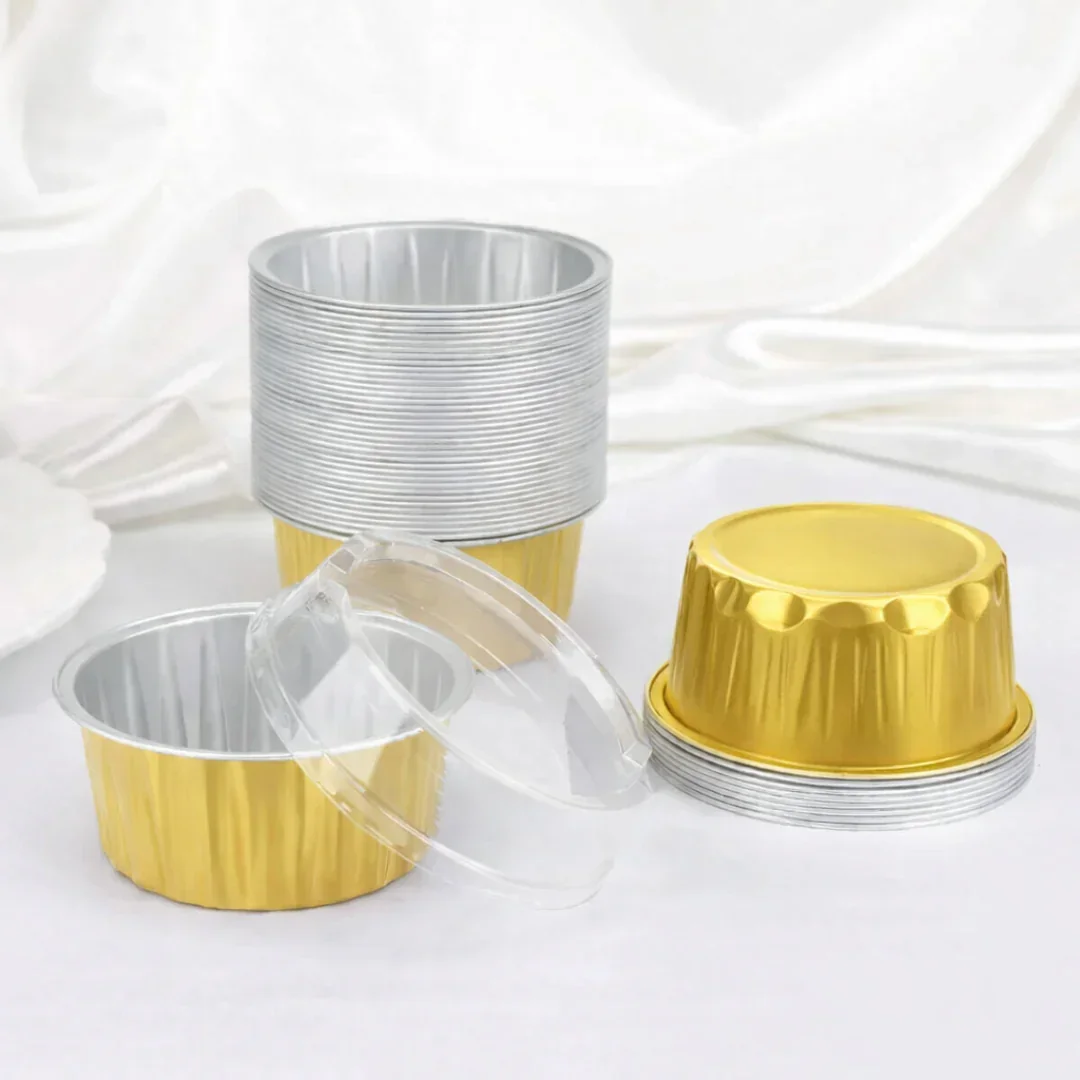 Aluminum Foil Baking Containers with Transparent Lid | Round Tins | Bake N Serve | Pack of 100 - Image 28