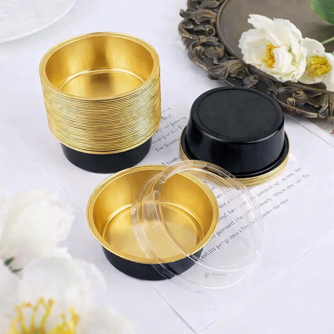 Aluminum Foil Baking Containers with Transparent Lid | Round Tins | Bake N Serve | Pack of 100 - Image 29