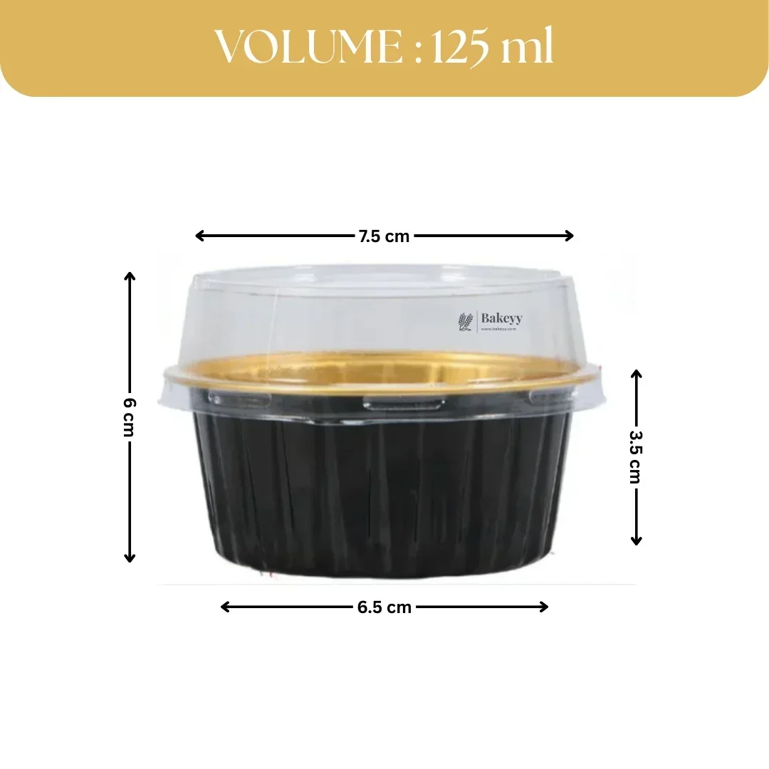 Aluminum Foil Baking Containers with Transparent Lid | Round Tins | Bake N Serve | Pack of 100 - Image 3