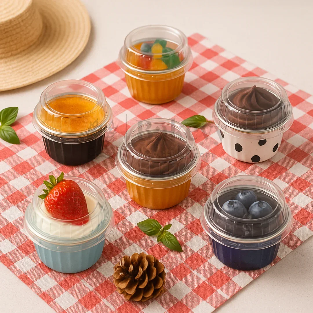 Aluminum Foil Baking Containers with Transparent Lid | Round Tins | Bake N Serve | Pack of 100 - Image 6