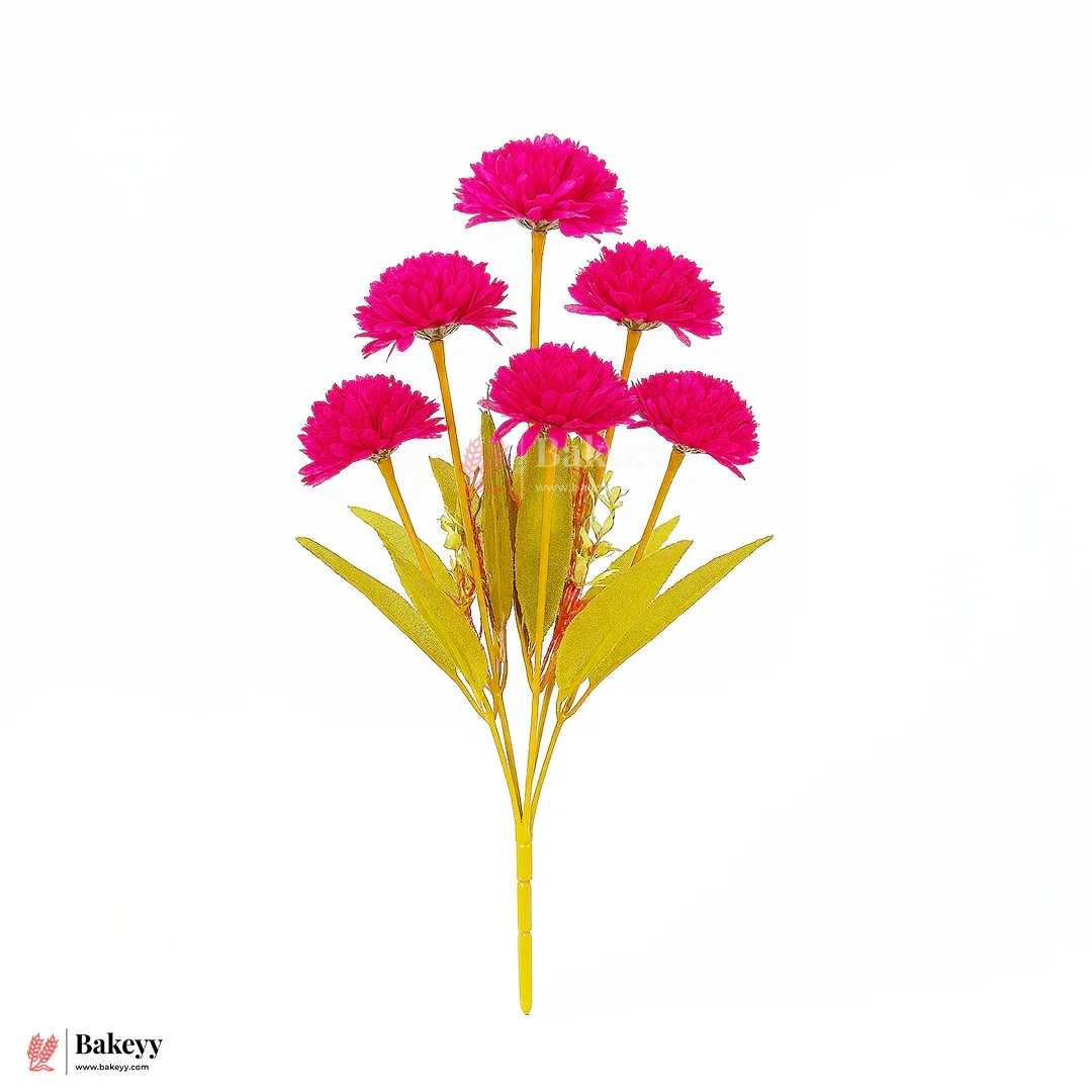 Artificial Chrysanthemum Flower Bunch – 37cm | Decorative Stick for Home & Events | Pack Of 1 - Image 4