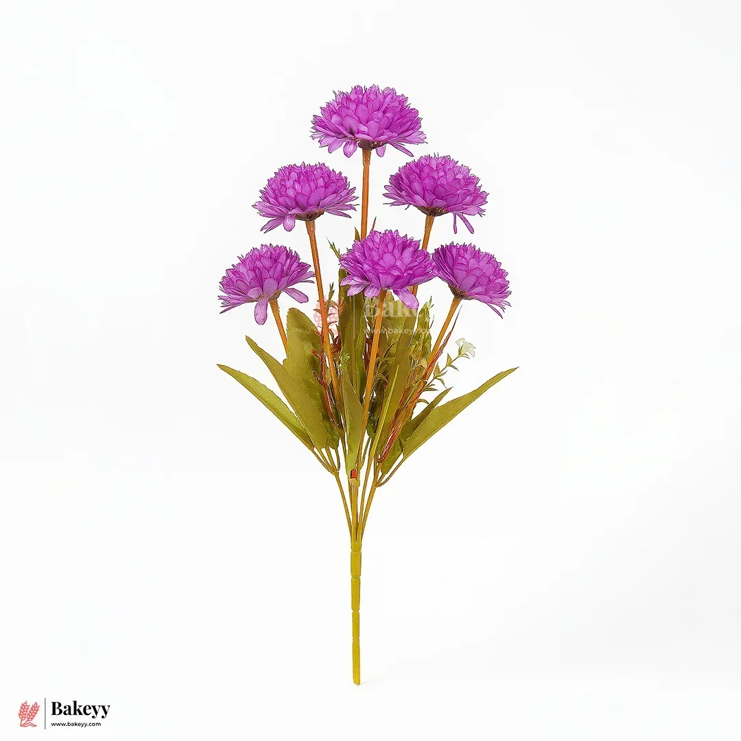 Artificial Chrysanthemum Flower Bunch – 37cm | Decorative Stick for Home & Events | Pack Of 1 - Image 5