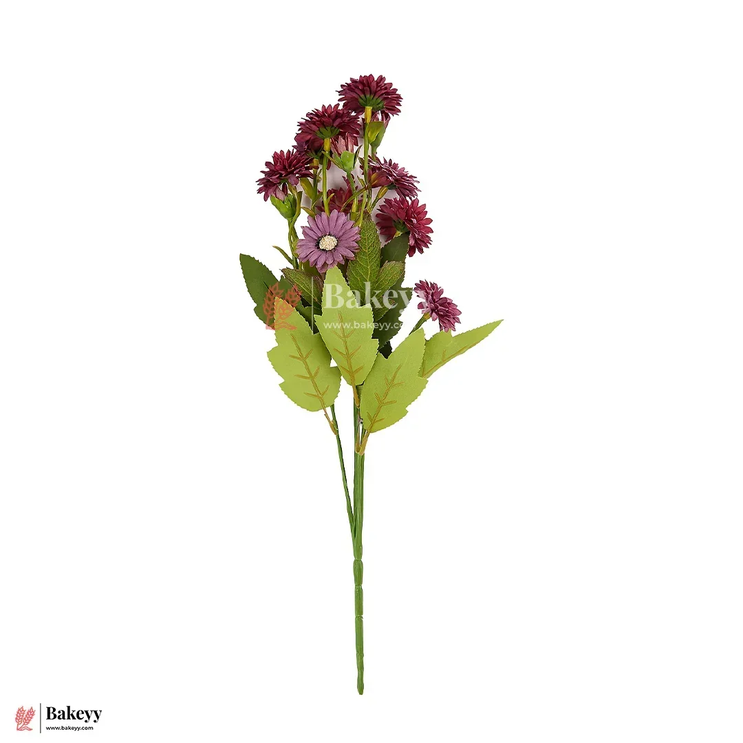 Artificial Daisies Flower Bunch – 35cm | Decorative Stick for Home & Events | Pack Of 1 - Image 9