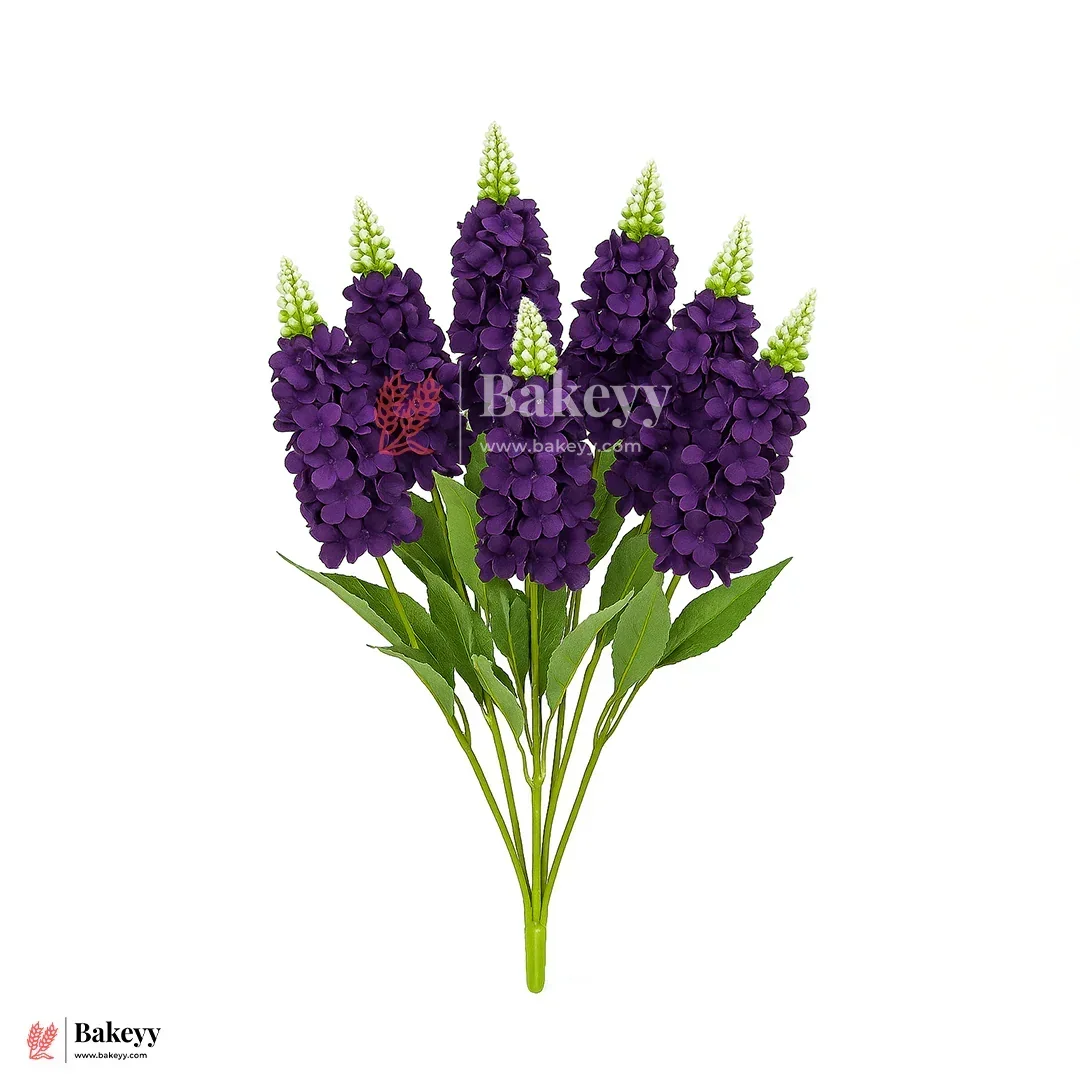 Artificial Delphinium Flower Bunch – 60cm | Decorative Stick for Home & Events | Pack Of 1 - Image 5