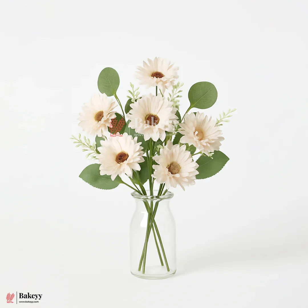 Artificial Gerbera Daisy Flower Bunch – 42cm | Decorative Stick for Home & Events | Pack Of 1 - Image 7