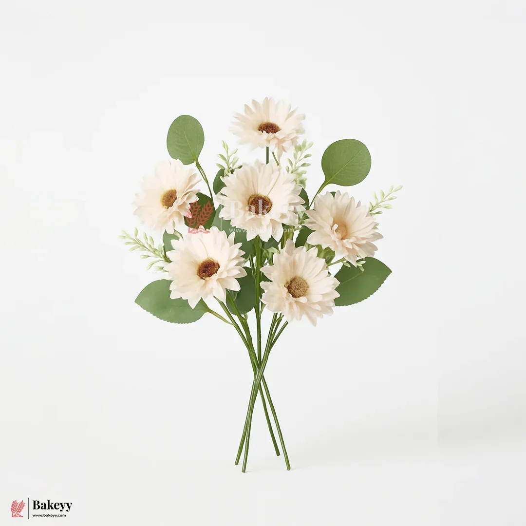 Artificial Gerbera Daisy Flower Bunch – 42cm | Decorative Stick for Home & Events | Pack Of 1 - Image 8