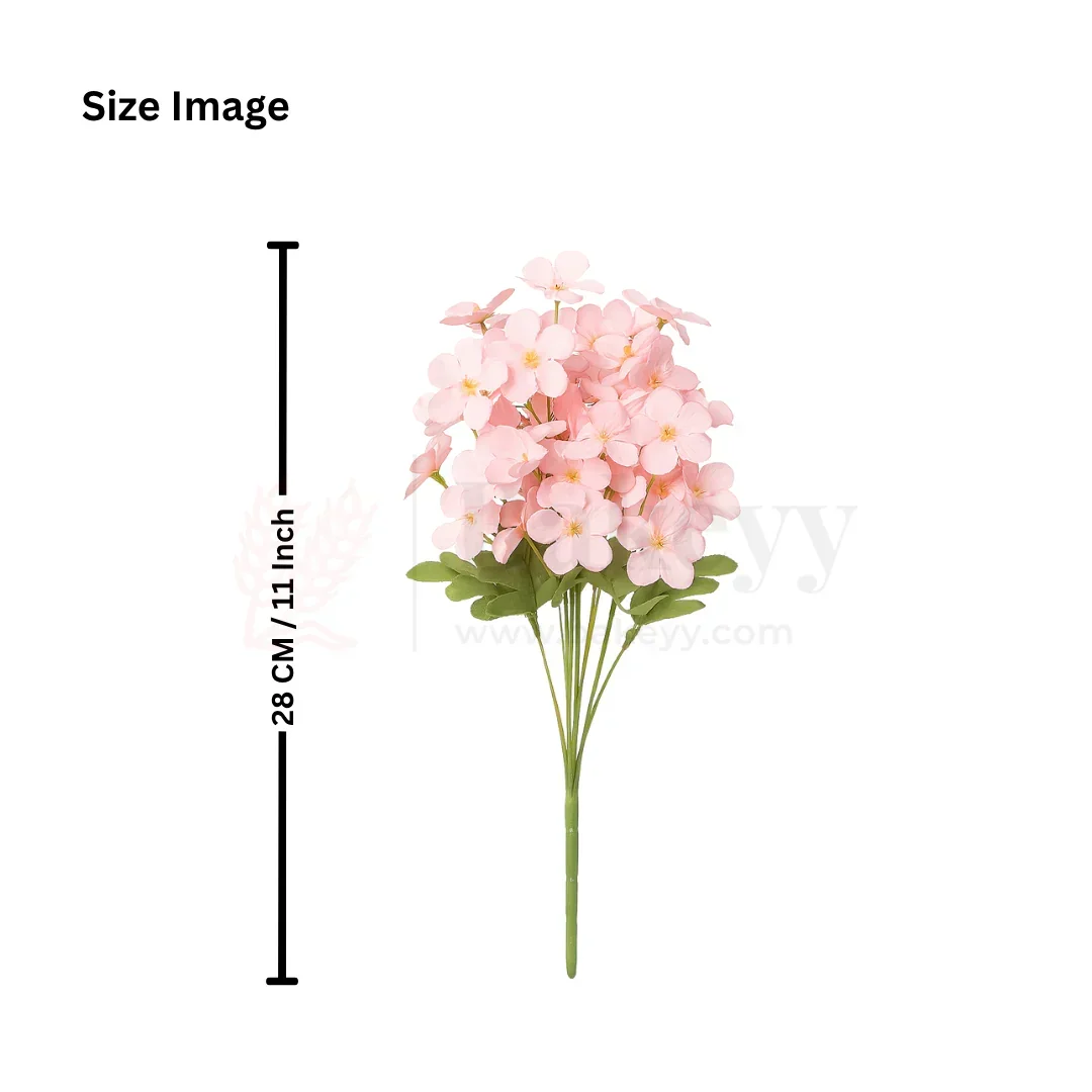 Artificial Blossom Flower Bunch – 28cm | Soft & Delicate Floral Arrangement for Vase, Decor & Gifting | Pack of 1 - Image 2