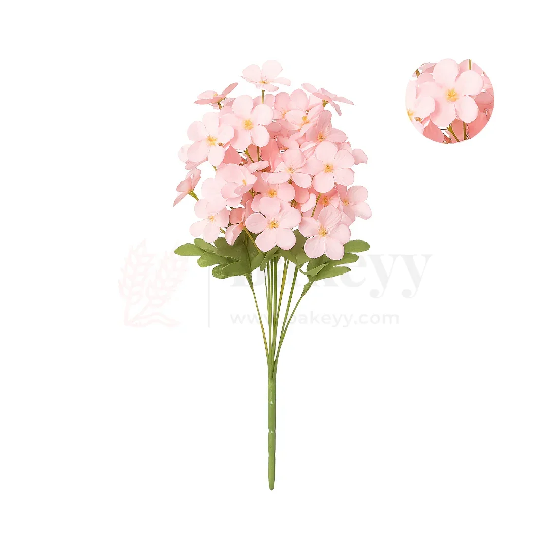 Artificial Blossom Flower Bunch – 28cm | Soft & Delicate Floral Arrangement for Vase, Decor & Gifting | Pack of 1 - Image 3