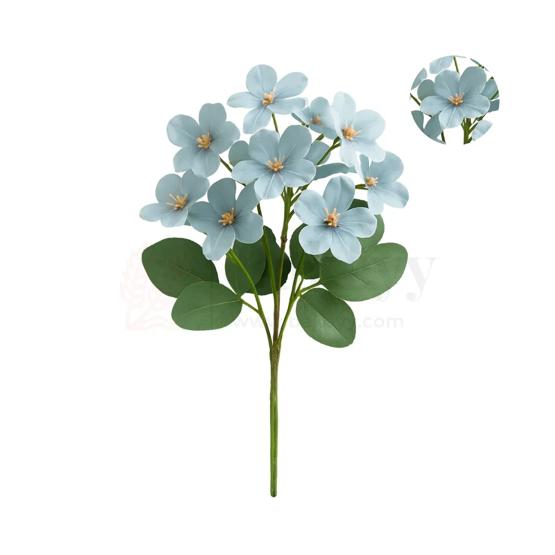 Artificial Blossom Flower Bunch – 28cm | Soft & Delicate Floral Arrangement for Vase, Decor & Gifting | Pack of 1 - Image 8